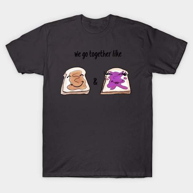 PB & J Peanut Butter and Jelly Lovers T-Shirt by pepekauai